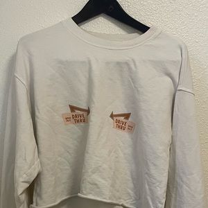 Karrie Locher breastfeeding cropped sweater